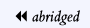 previous abridged document